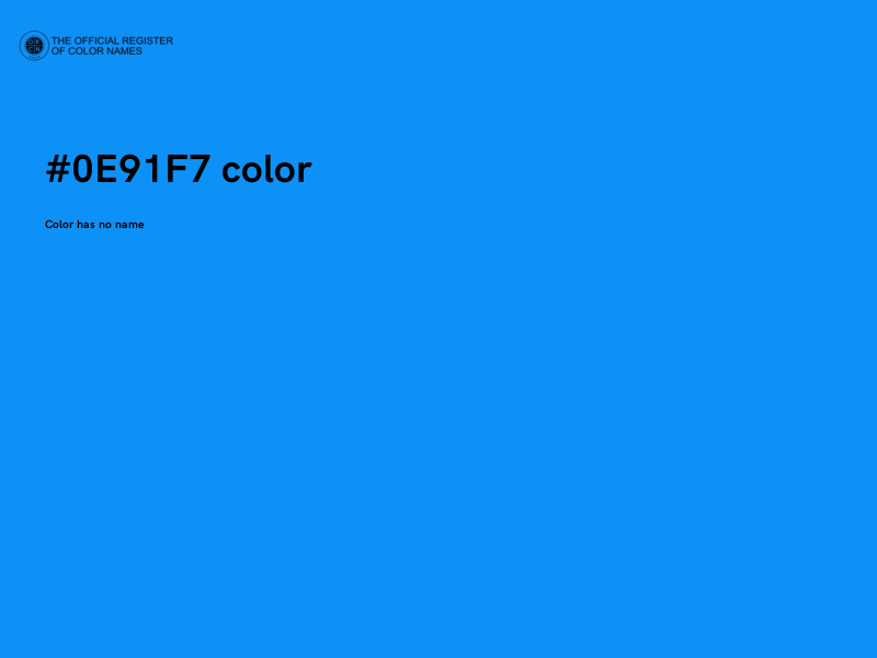 #0E91F7 color image
