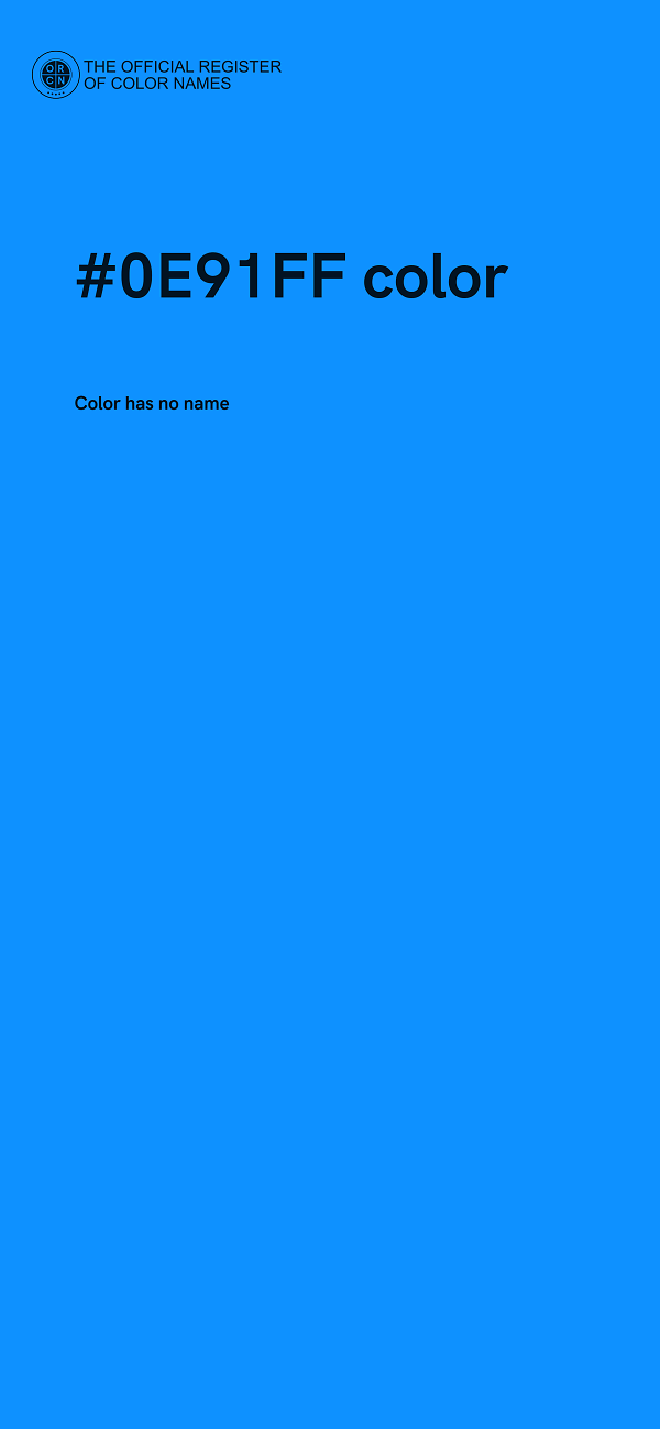 #0E91FF color image