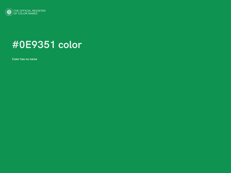 #0E9351 color image