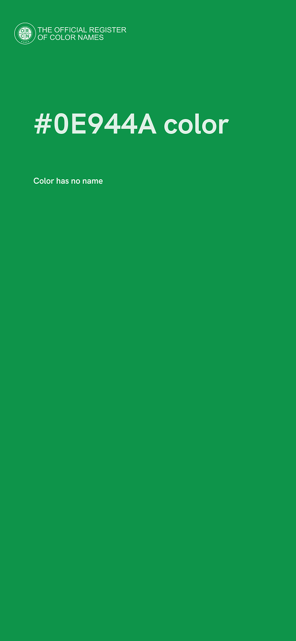 #0E944A color image