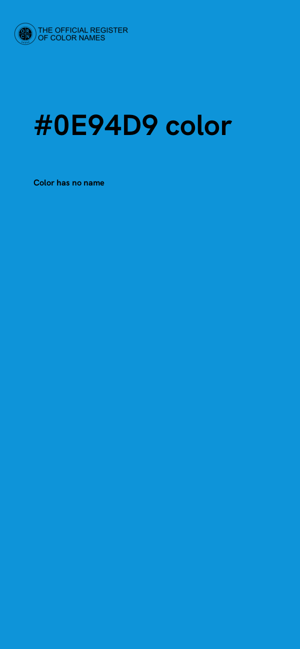 #0E94D9 color image