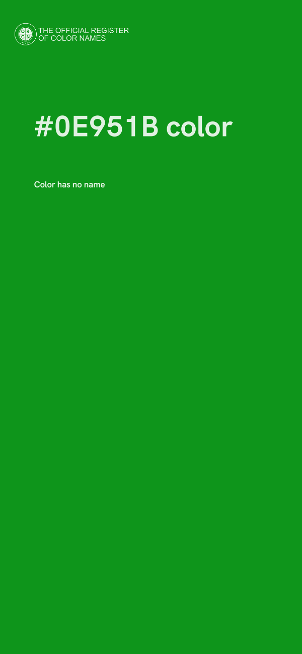 #0E951B color image