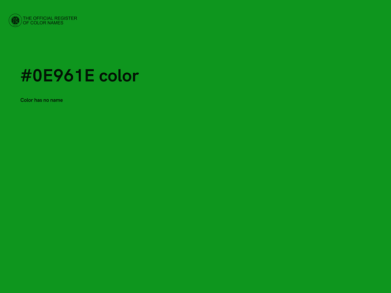 #0E961E color image