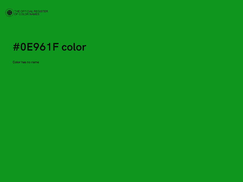 #0E961F color image