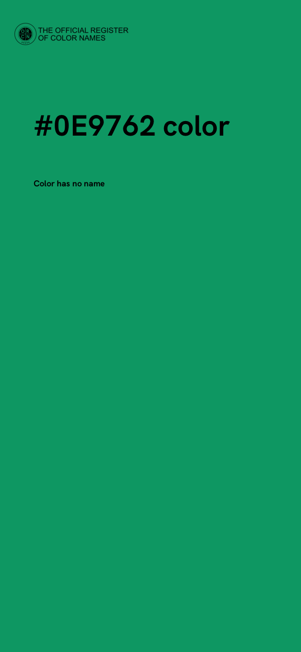 #0E9762 color image