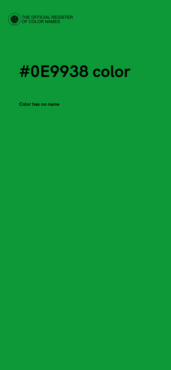 #0E9938 color image