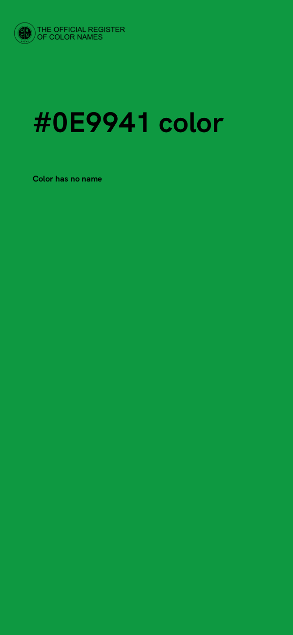 #0E9941 color image