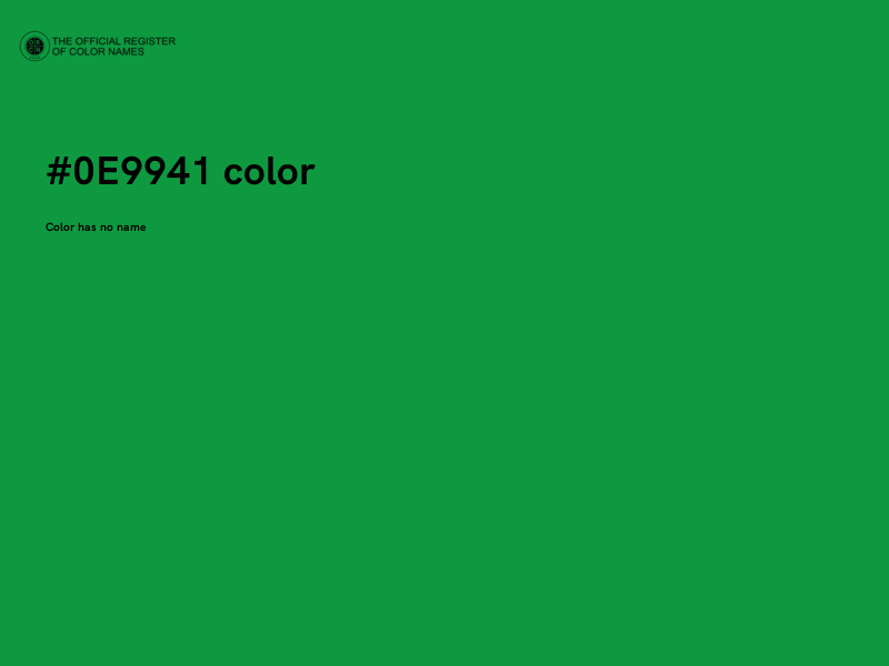 #0E9941 color image