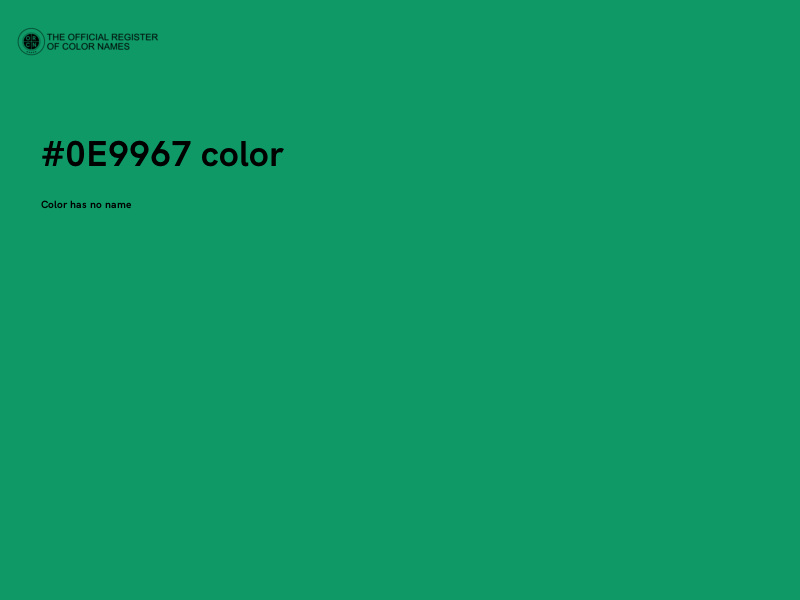 #0E9967 color image