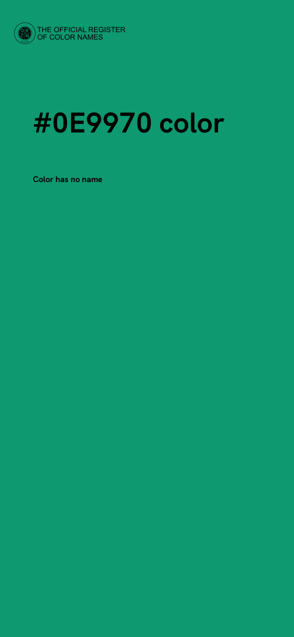 #0E9970 color image