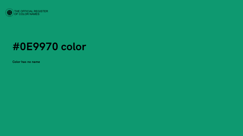 #0E9970 color image