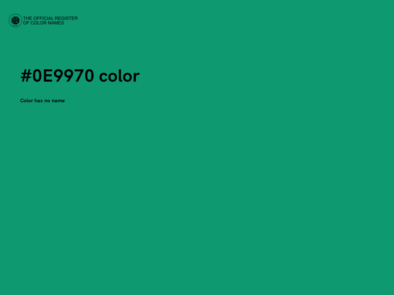 #0E9970 color image