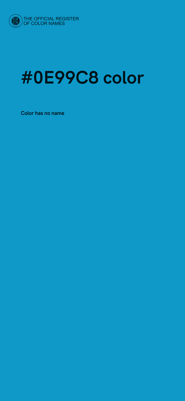 #0E99C8 color image