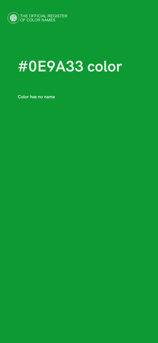 #0E9A33 color image