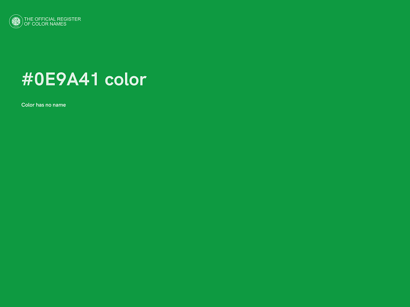 #0E9A41 color image