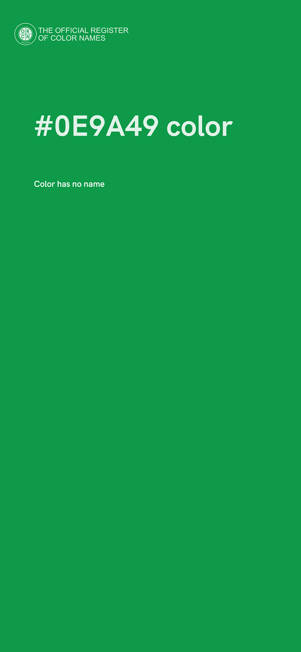 #0E9A49 color image