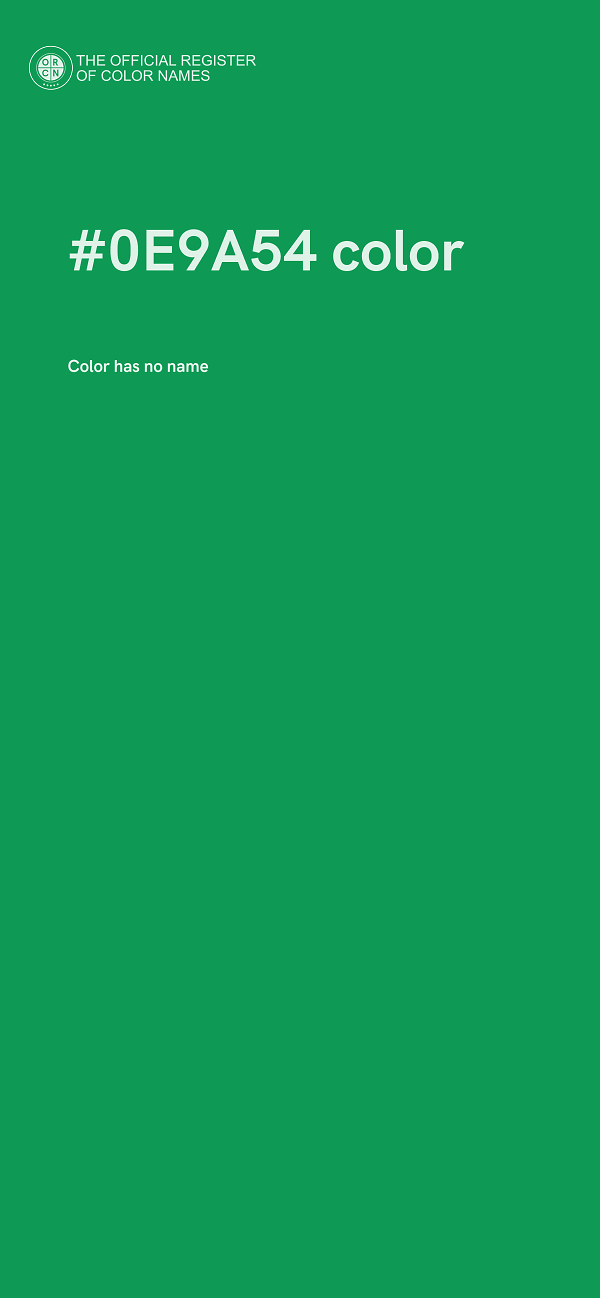 #0E9A54 color image