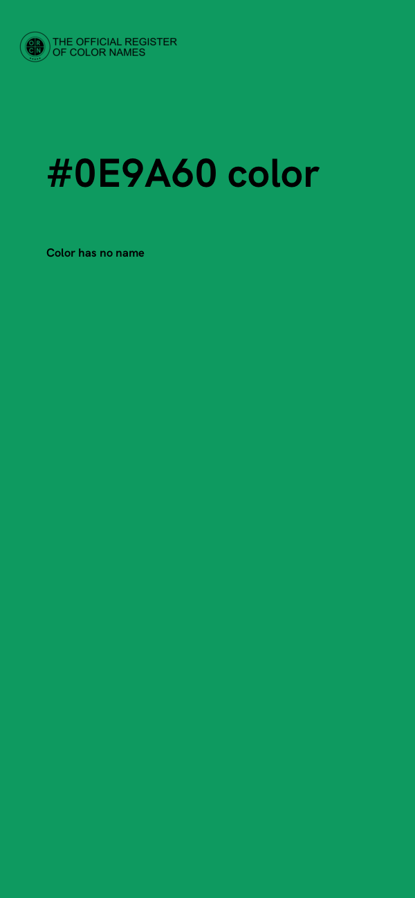 #0E9A60 color image