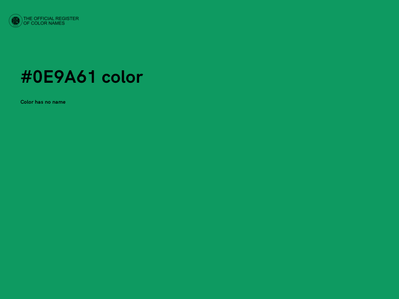#0E9A61 color image