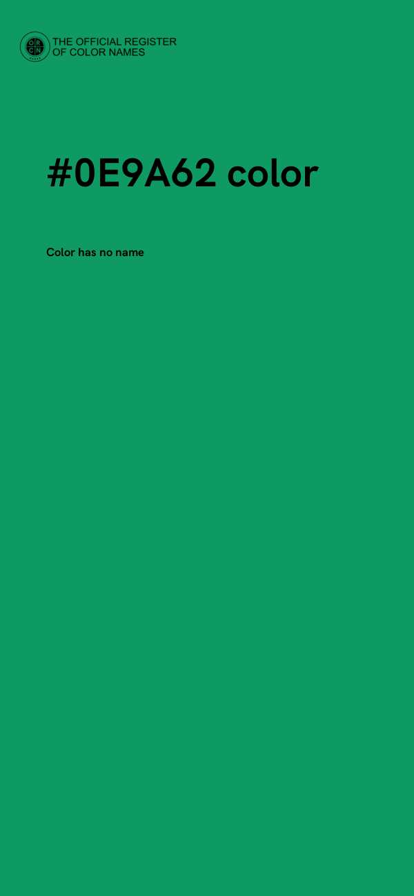 #0E9A62 color image