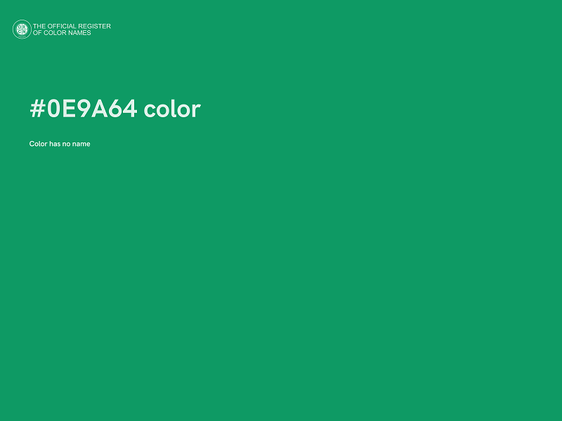 #0E9A64 color image