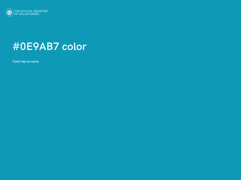 #0E9AB7 color image