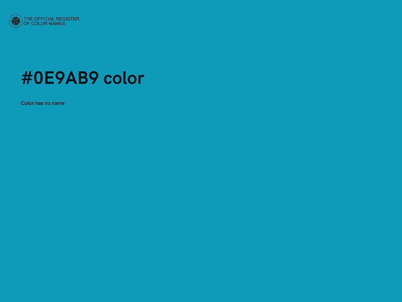 #0E9AB9 color image