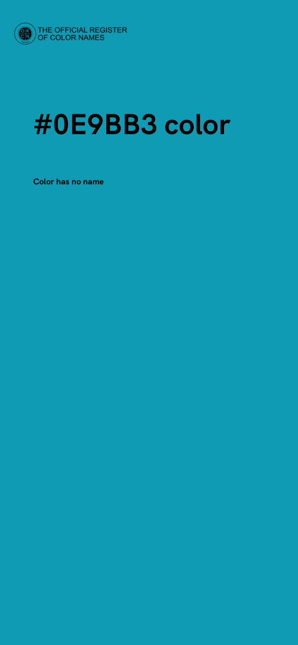 #0E9BB3 color image