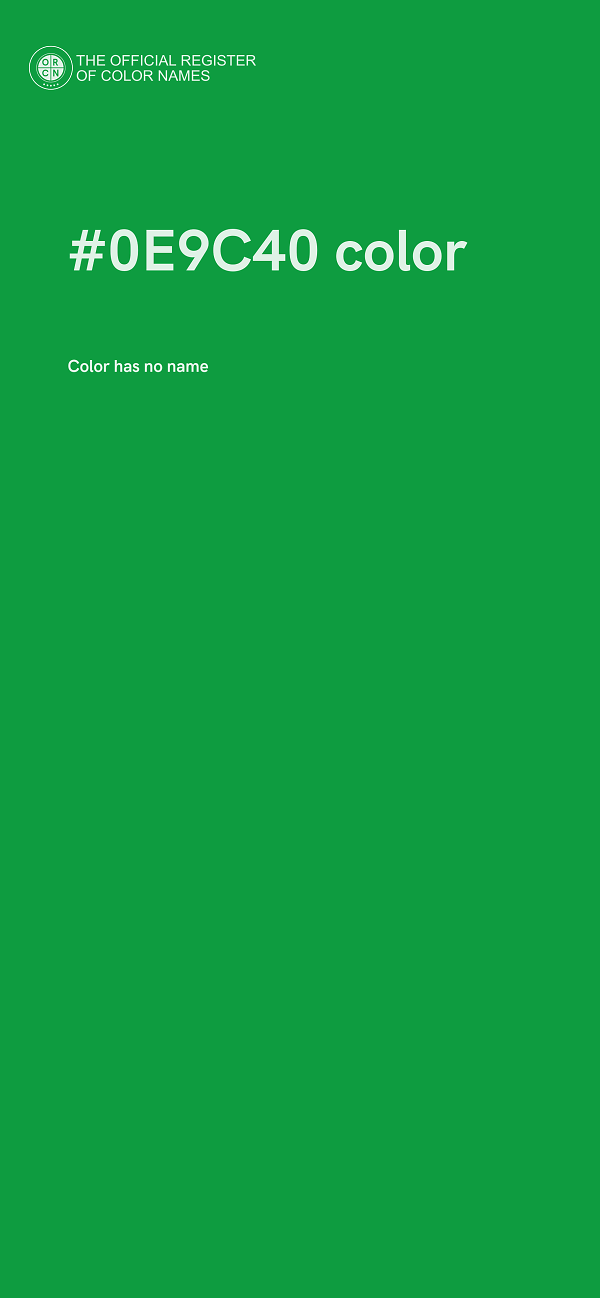 #0E9C40 color image