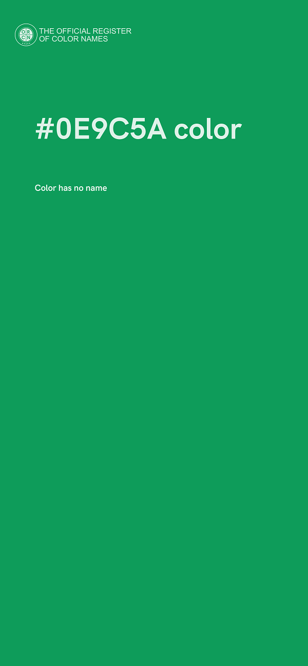 #0E9C5A color image