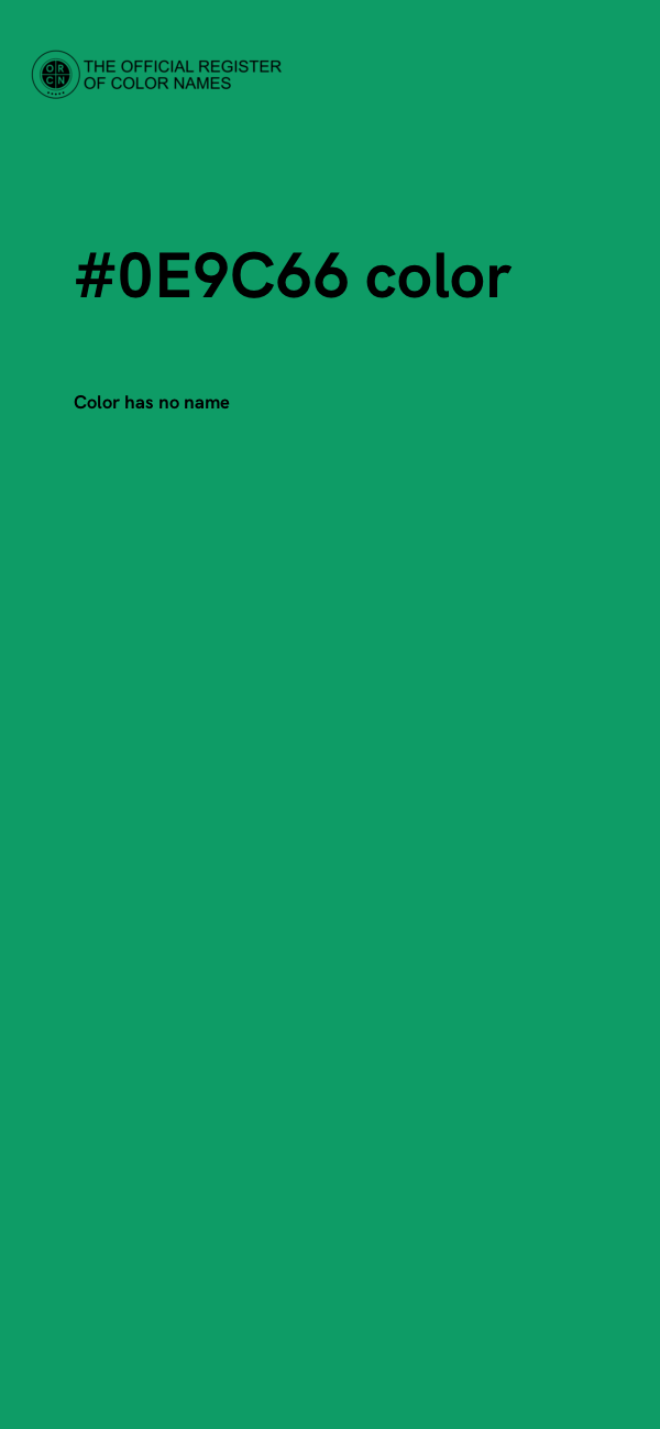 #0E9C66 color image