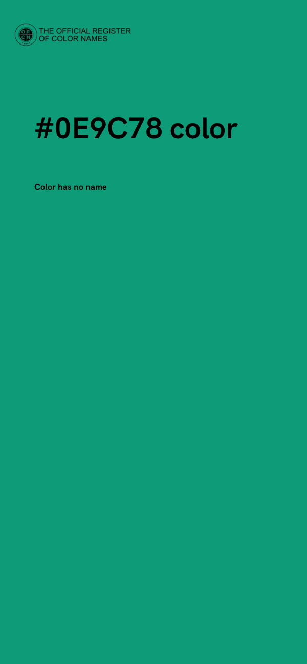 #0E9C78 color image