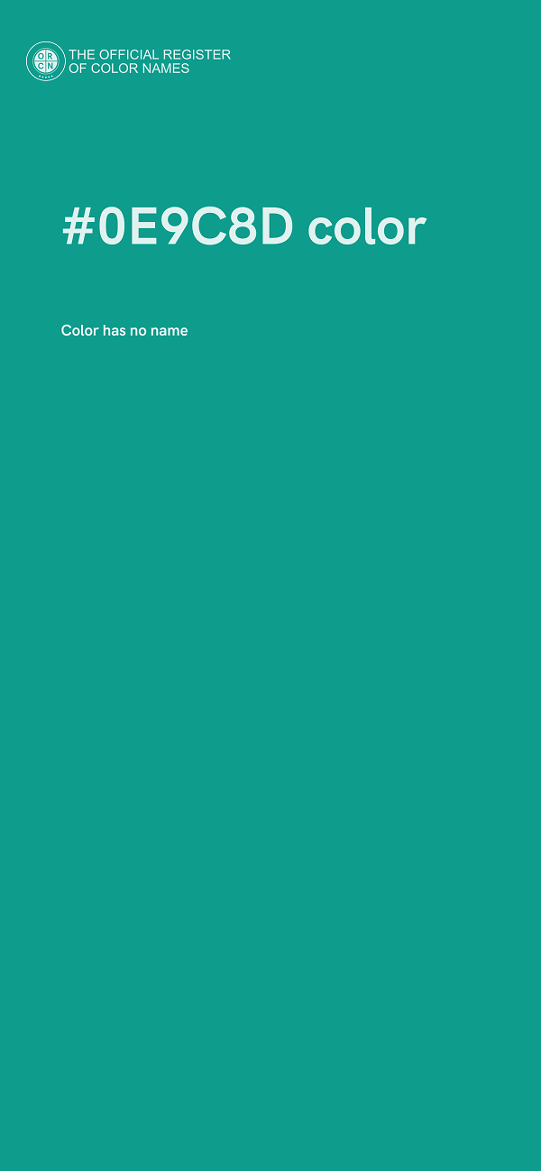#0E9C8D color image