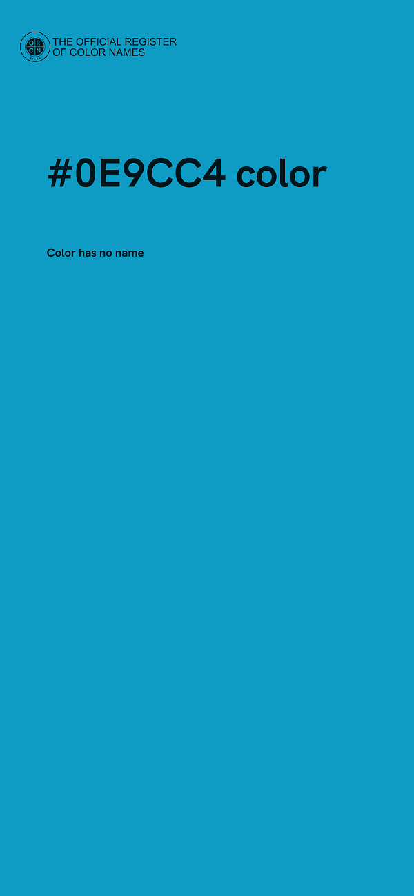 #0E9CC4 color image