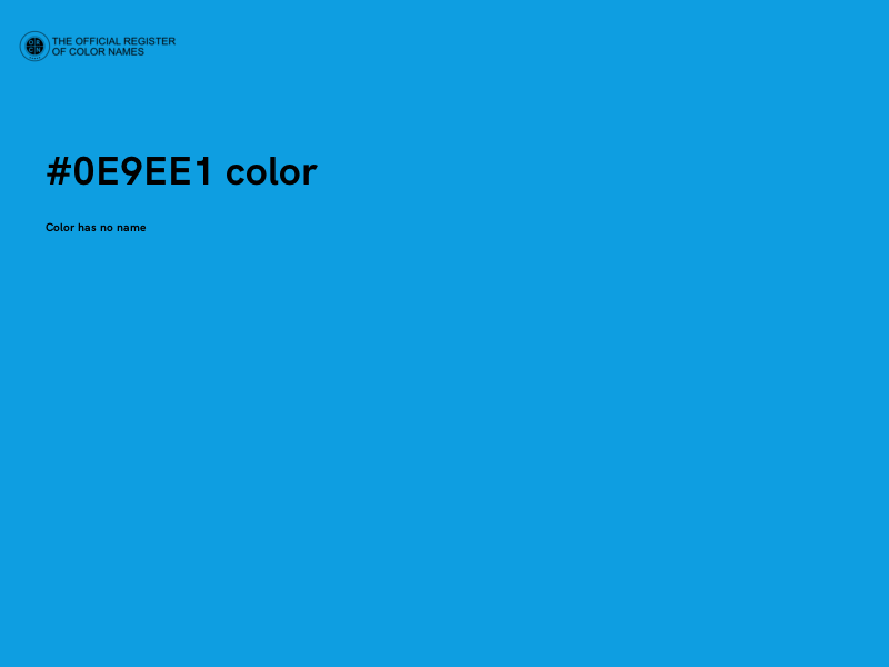 #0E9EE1 color image