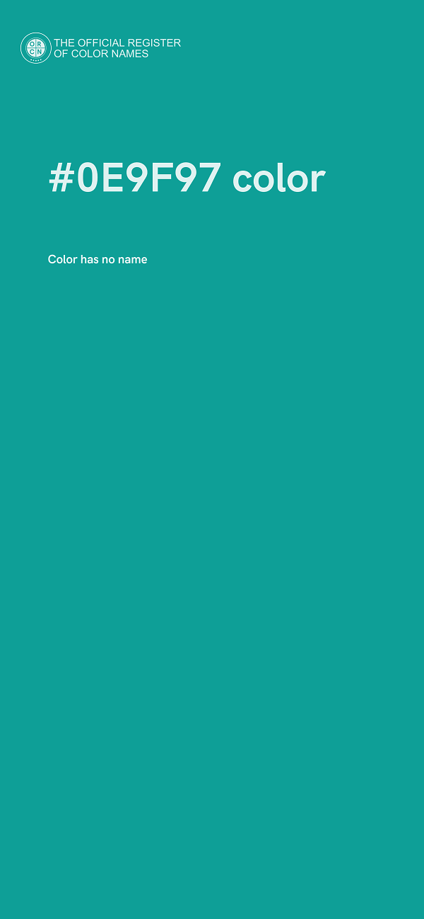 #0E9F97 color image