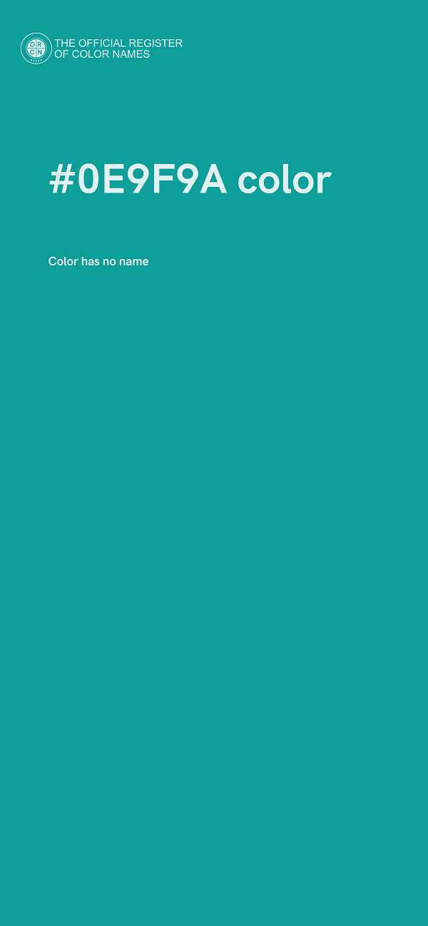 #0E9F9A color image