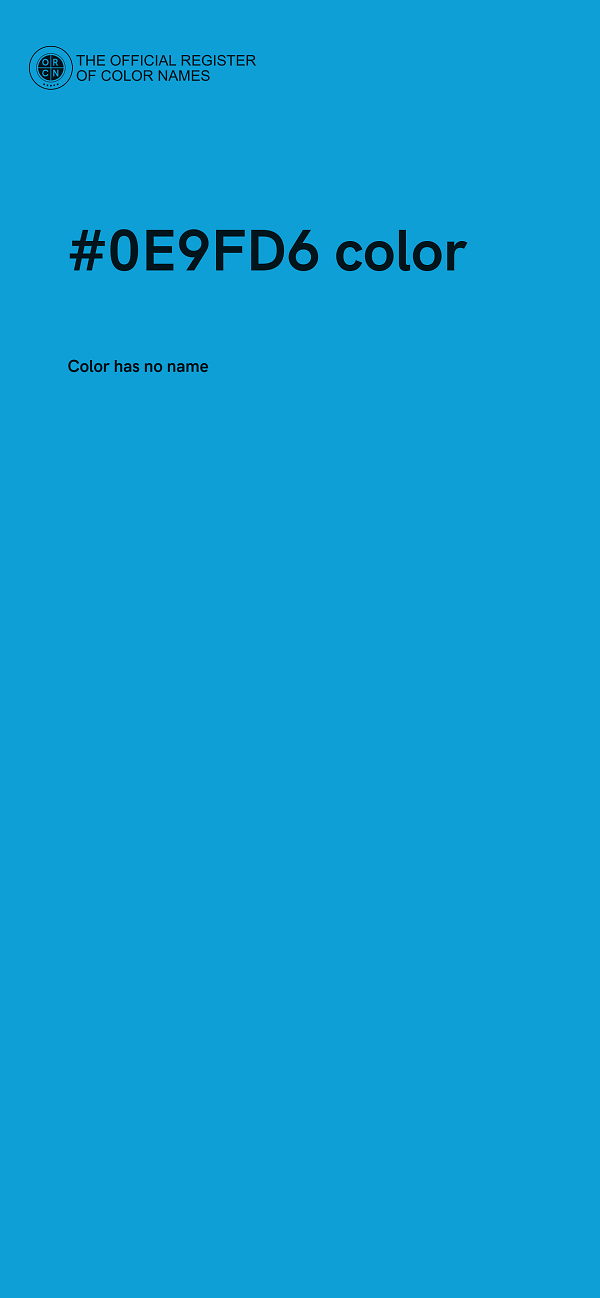 #0E9FD6 color image