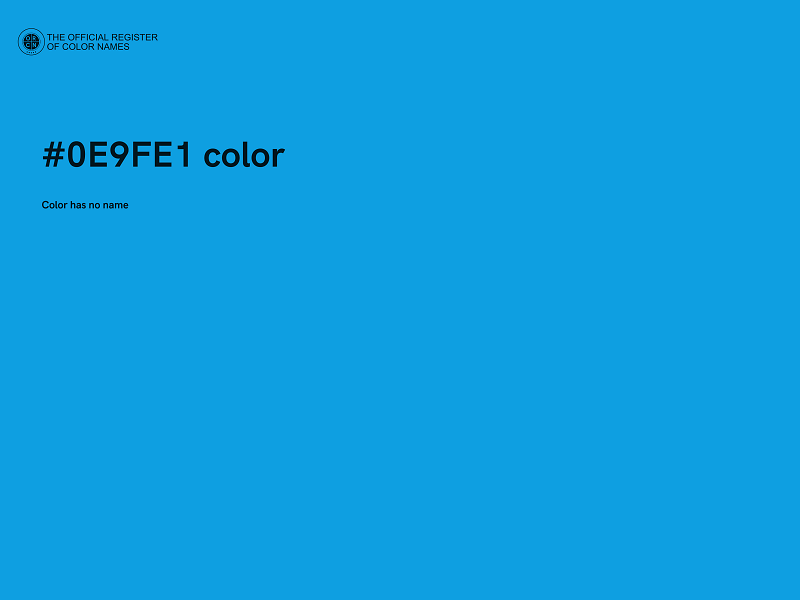 #0E9FE1 color image