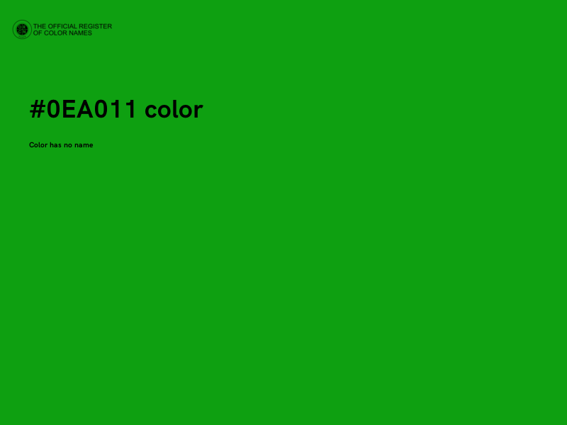#0EA011 color image