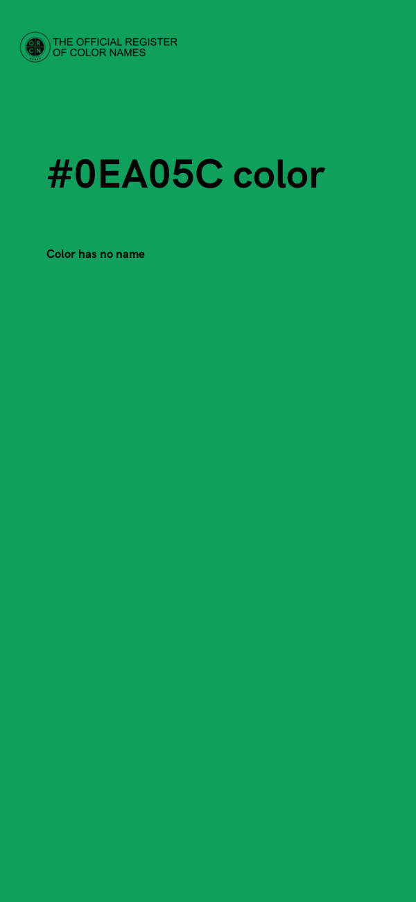 #0EA05C color image
