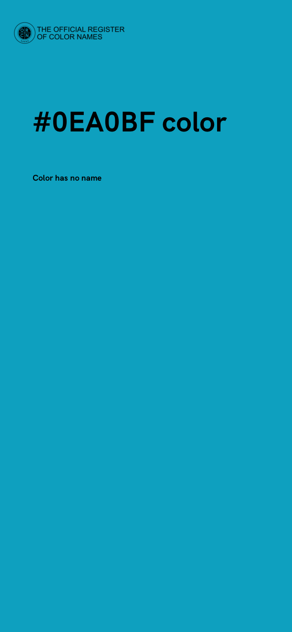 #0EA0BF color image