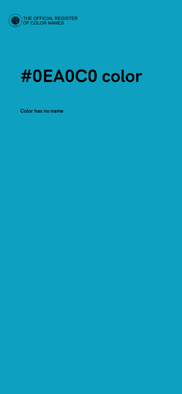 #0EA0C0 color image