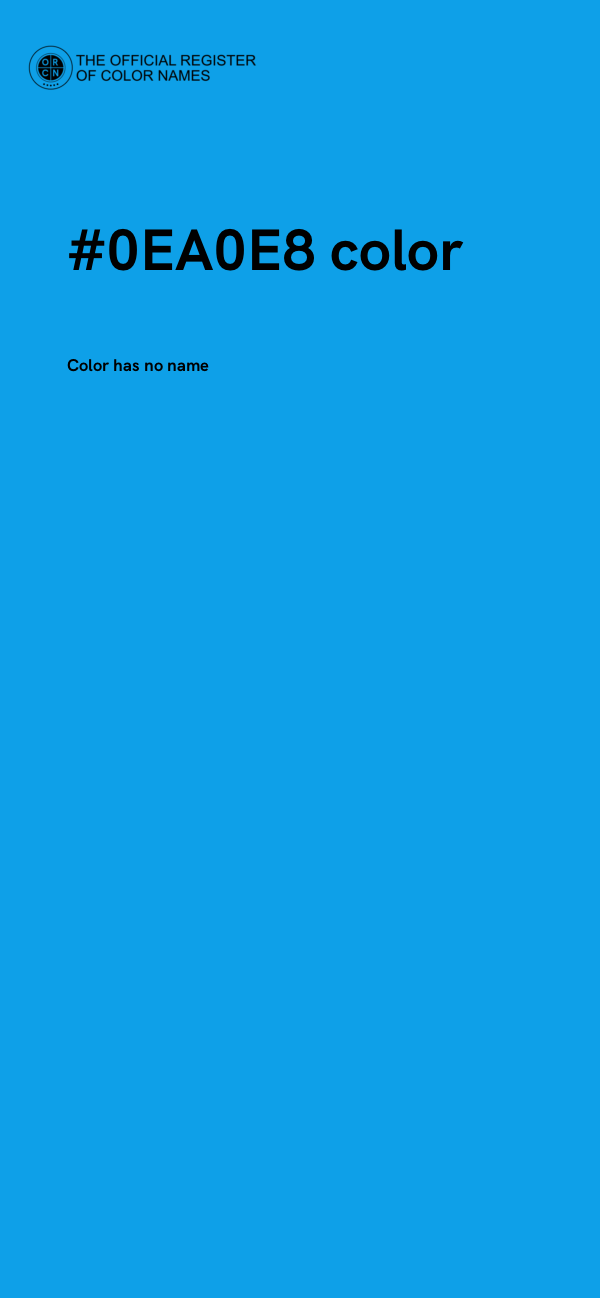 #0EA0E8 color image
