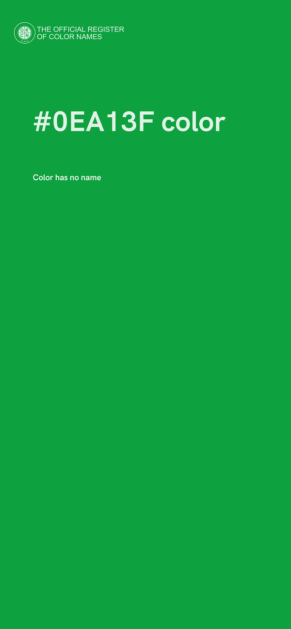 #0EA13F color image