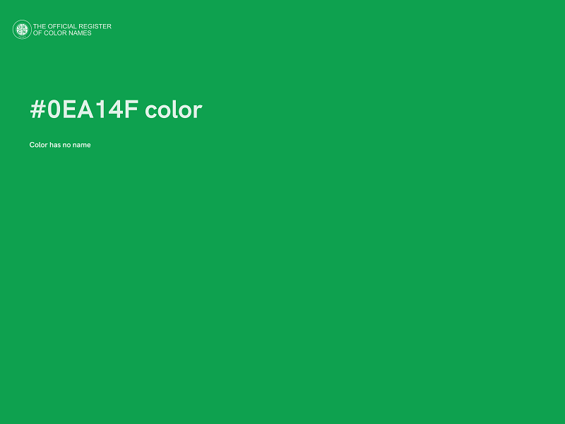 #0EA14F color image