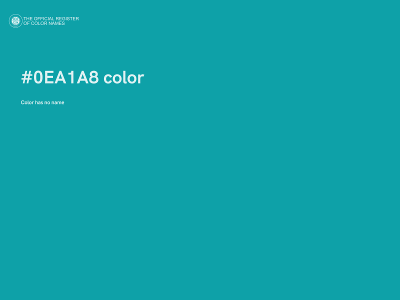 #0EA1A8 color image