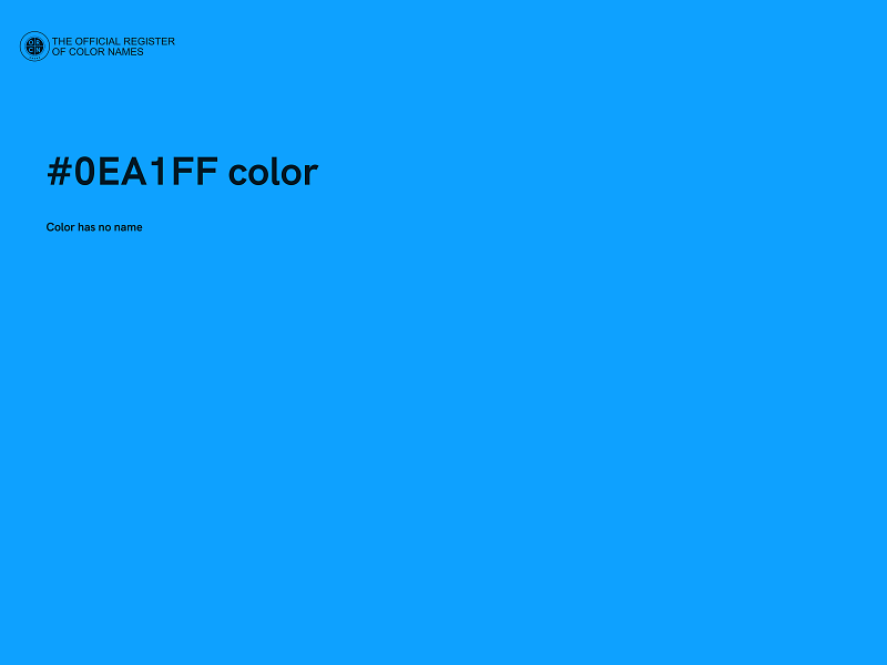 #0EA1FF color image