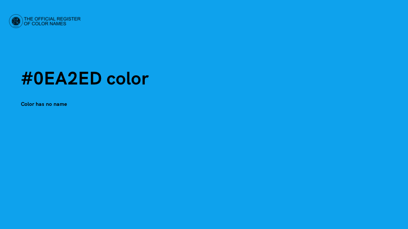 #0EA2ED color image