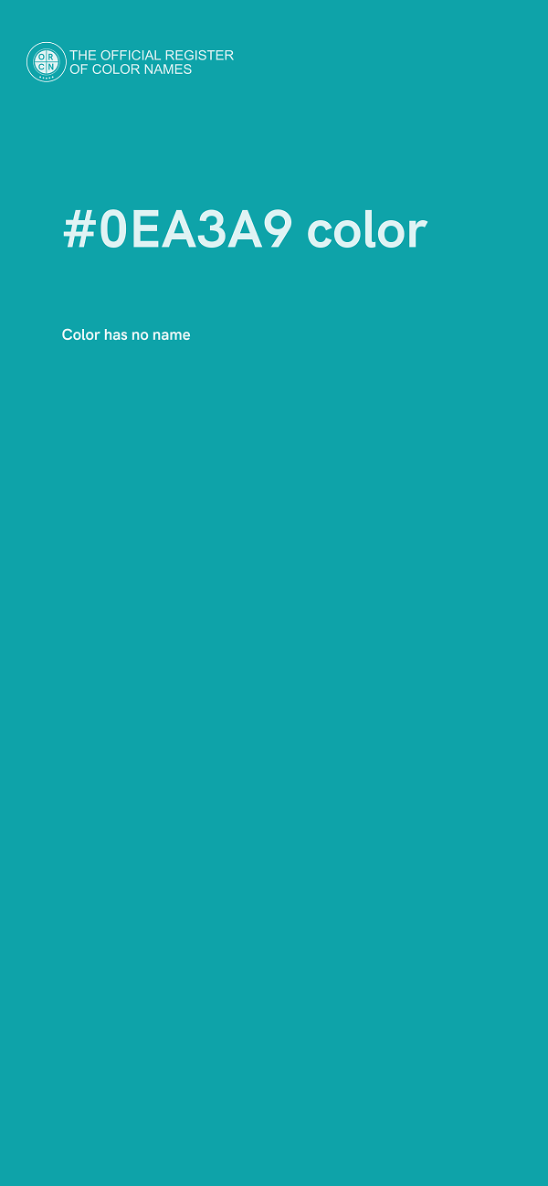 #0EA3A9 color image